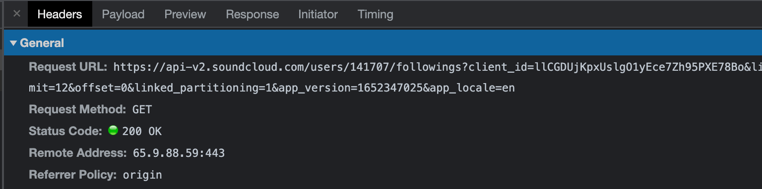 Request to grab Tiësto&#39;s following list